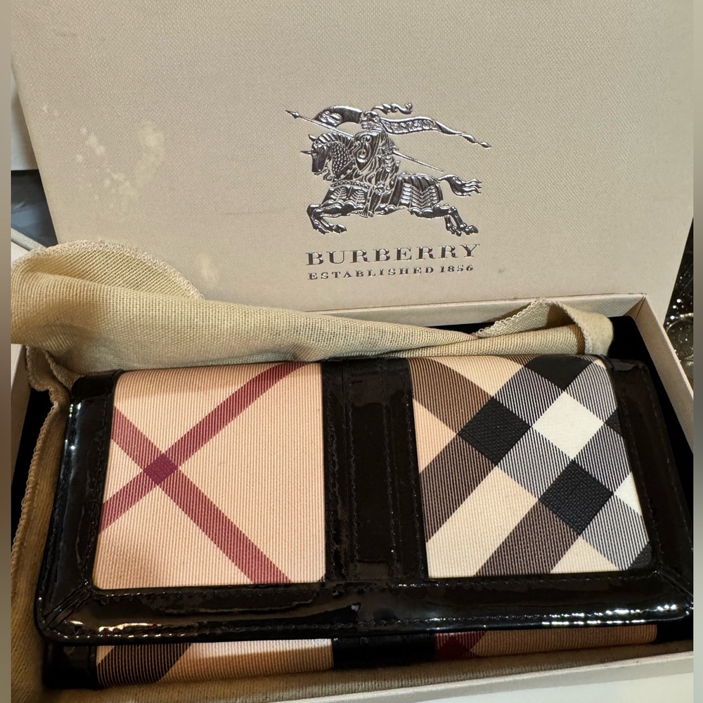 Burberry Black Novacheck Wallet